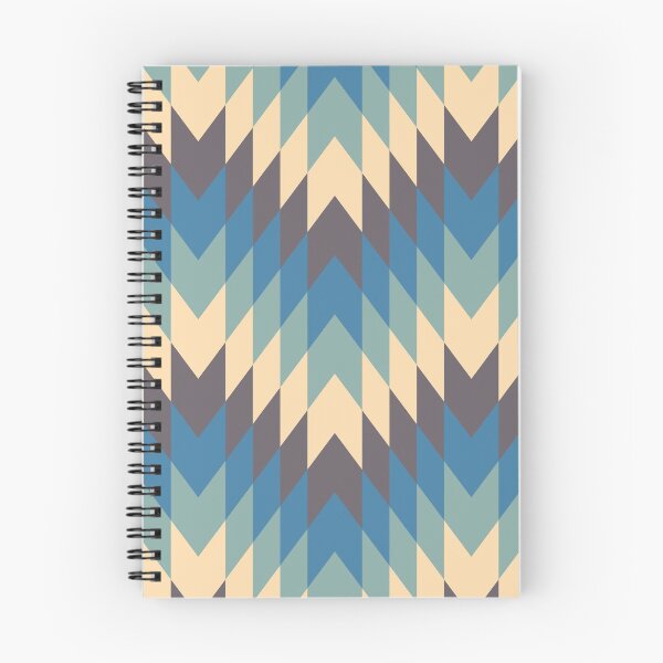 Item preview, Geometric Retro Cream Blue Turquoise Design designed and sold by justjonboy.