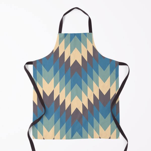 Item preview, Geometric Retro Cream Blue Turquoise Design designed and sold by justjonboy.