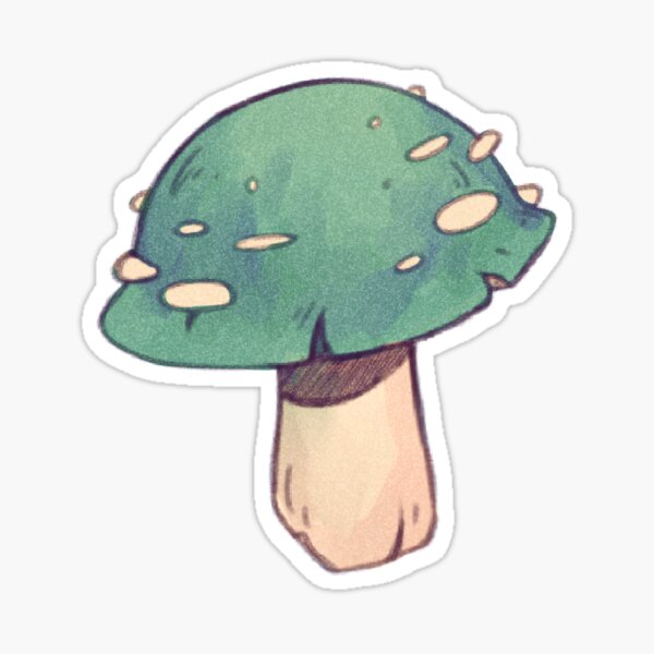 Item preview, teal mushroom designed and sold by JosieO.