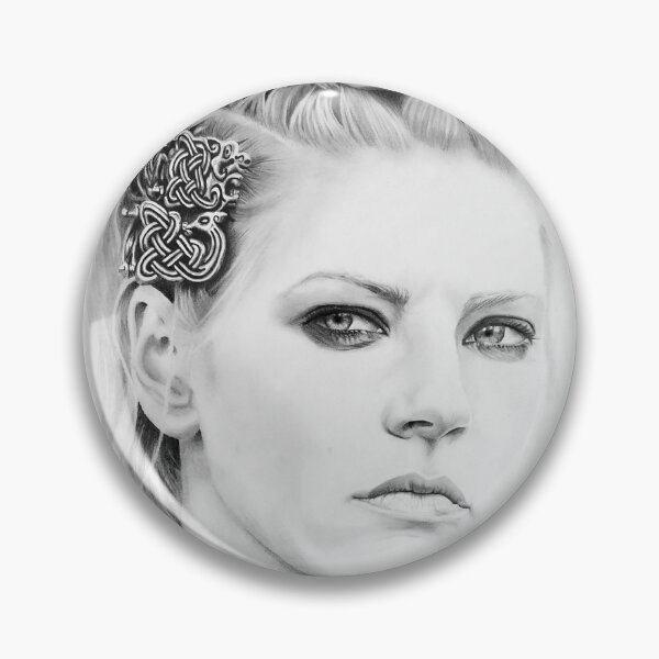 Item preview, Lagertha Pencil Portrait. designed and sold by DioptriArt.