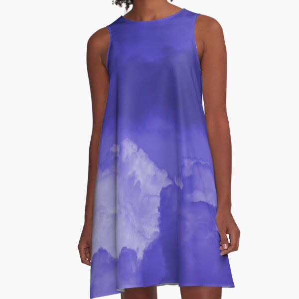 Burple clouds A-Line Dress