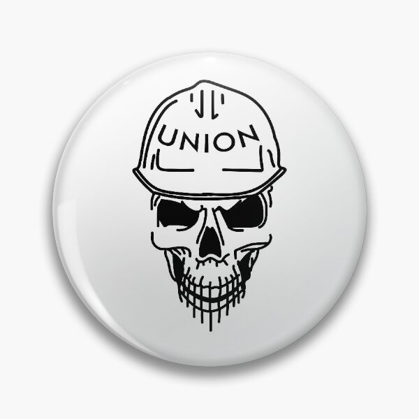 Item preview, UNION HARD HAT SKULL designed and sold by RossDillon.