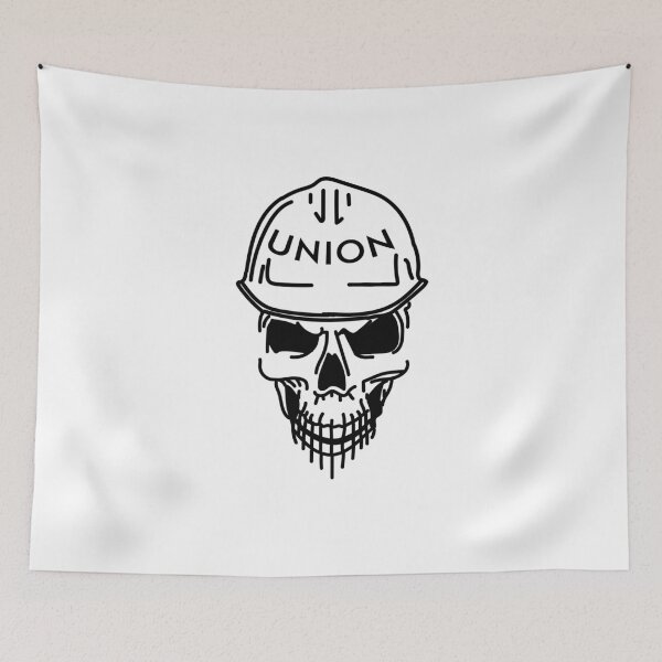 Item preview, UNION HARD HAT SKULL designed and sold by RossDillon.