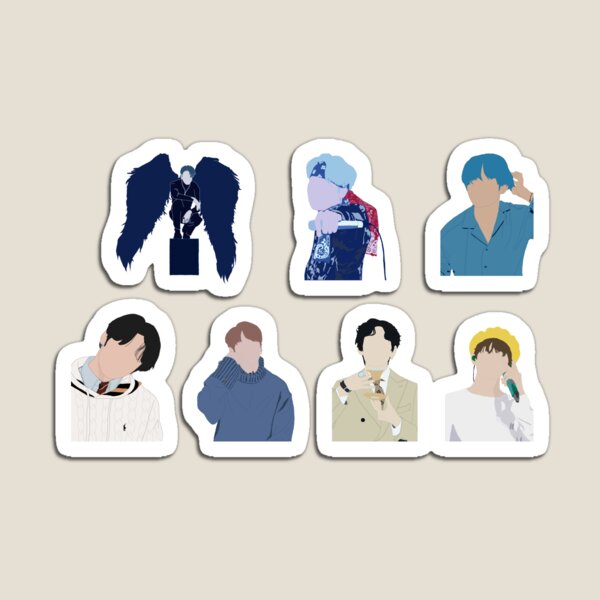 BTS Airport Fashion No Face Waterproof Sticker 