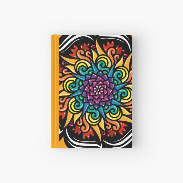 Rainbow Floral Pattern Hardcover Journal