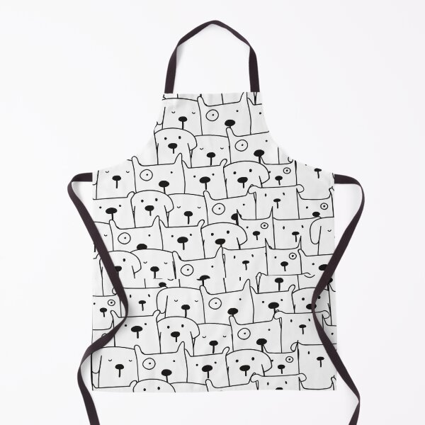 Item preview, White Dog Heads Pattern designed and sold by Fashion-clothes.