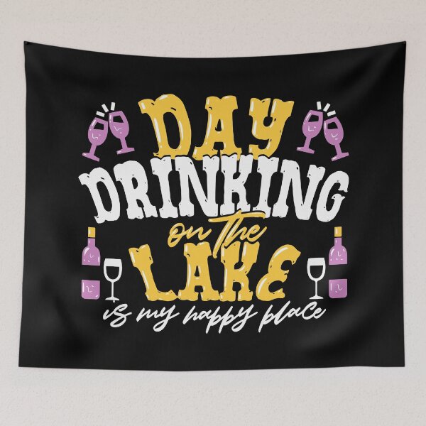 Item preview, Day Drinking On The Lake is My Happy Place designed and sold by Sandra78.