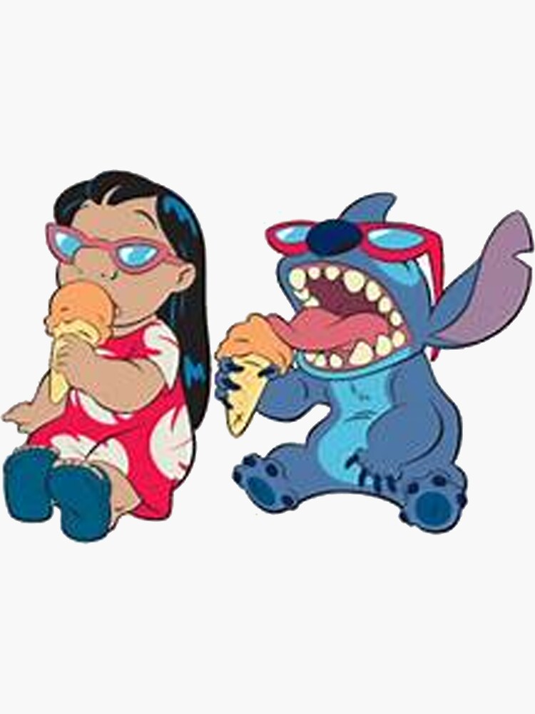 Pegatina For Sale Con La Obra Lilo Y Stitch De Shawnabell Redbubble