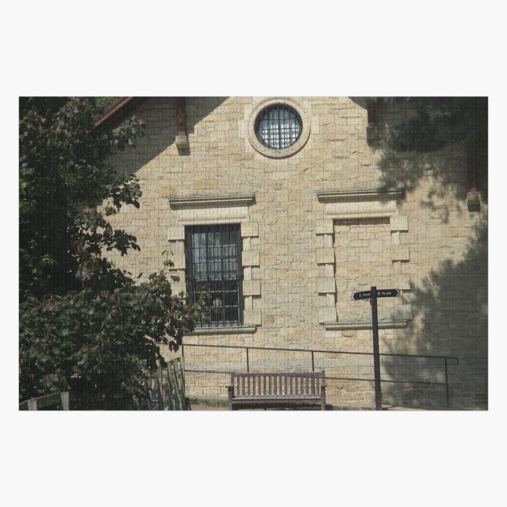 M.I. #71 |☼| Bench And Building Junction (Hadrian's Wall) Jigsaw Puzzle
