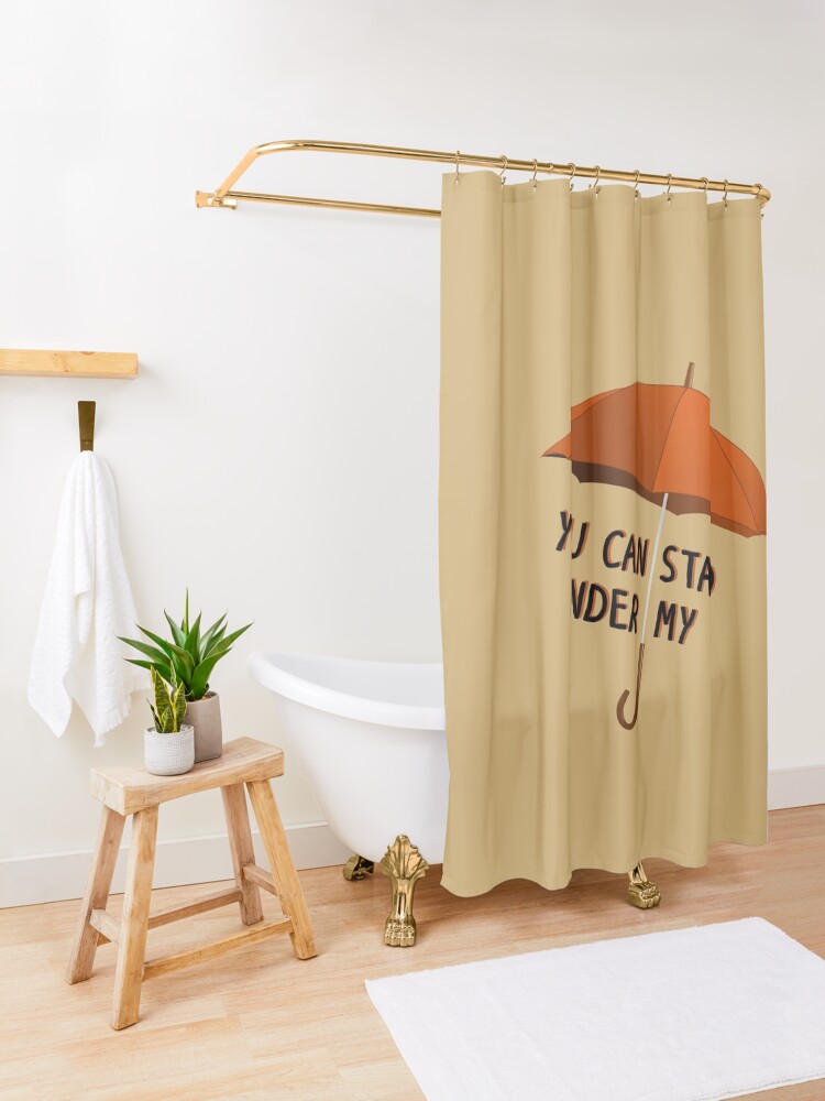 Alternate view of You Can Stand Under My Umbrella - Rihanna Design Shower Curtain