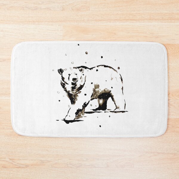 Item preview, Ink Majestic Polar Bear Snowing Wildlife Design - Protect our Planet designed and sold by Monica C. Webster.