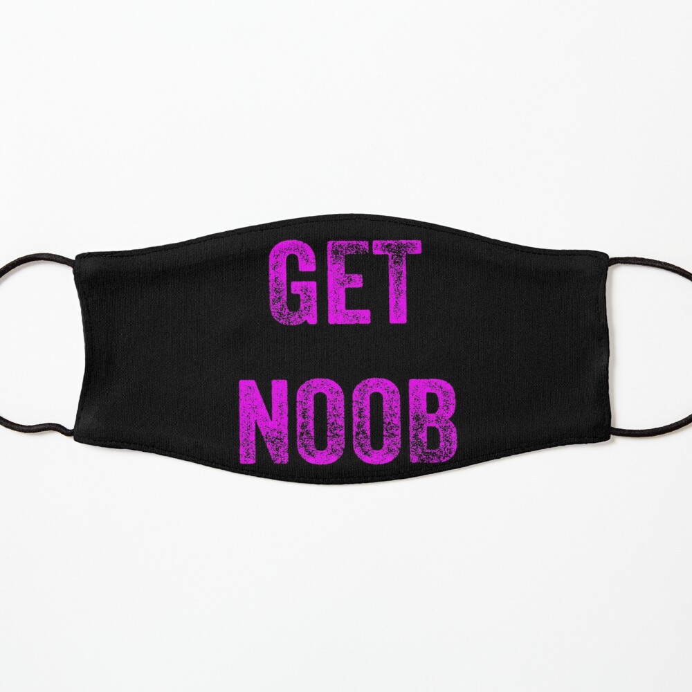 Roblox Get Noob Purple Distressed Font Mask By Superdad 888 Redbubble - roblox hackers names tumblr