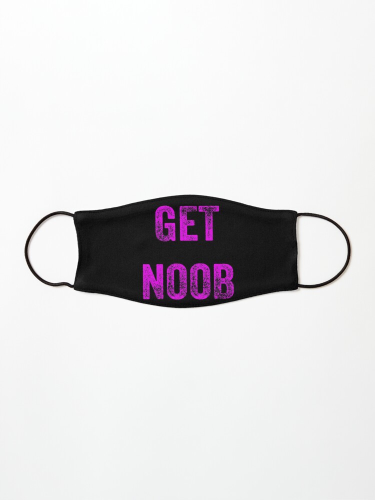 Roblox Get Noob Purple Distressed Font Mask By Superdad 888 Redbubble - flamingo roblox noob
