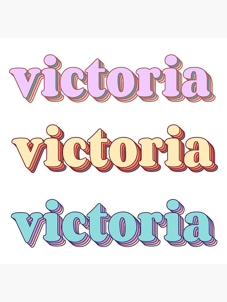 "Victoria Word Art" Photographic Print for Sale by Arexus Redbubble