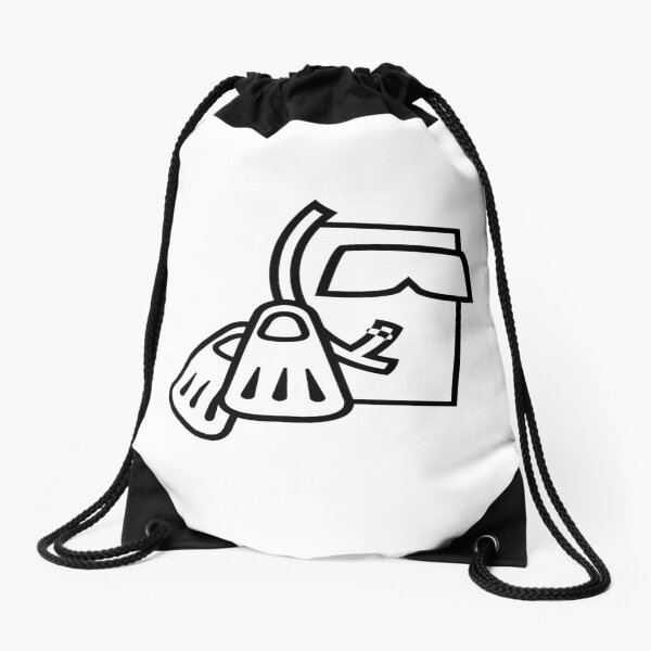 Snorkel and dive Drawstring Bag