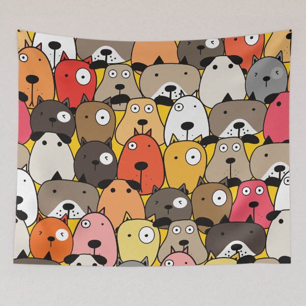 Item preview, Funny and cute Dog Pattern designed and sold by munizz.
