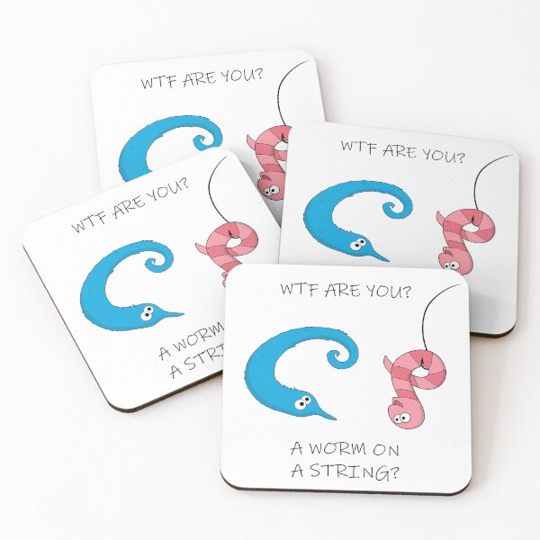 Item preview, Worm on a string - Magic / Fuzzy String Worm Meme designed and sold by Giacob.