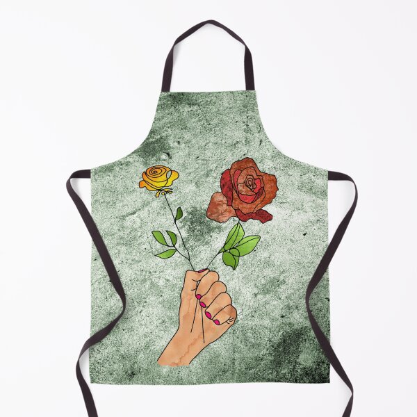 Item preview, Abstract fist holding flowers on a light green background. decorating, interiors designed and sold by jayne0524.