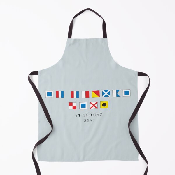 Item preview, St. Thomas nautical flag designed and sold by artonanisland.