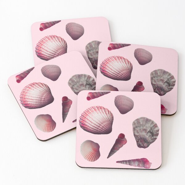 Item preview, Pink Sea Shells Soft Girly Feminine design designed and sold by sherinartshop.