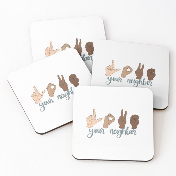 Item preview, love your neighbor asl designed and sold by amyhutchison.