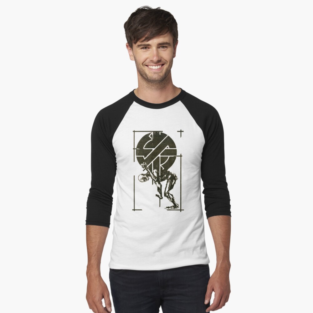 Item preview, Baseball ¾ Sleeve T-Shirt designed and sold by rippingthrash.