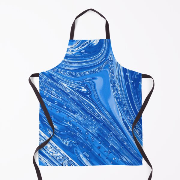 Item preview, Electric Blue Liquid Metal with Crystal Detail designed and sold by WisdomInspired.