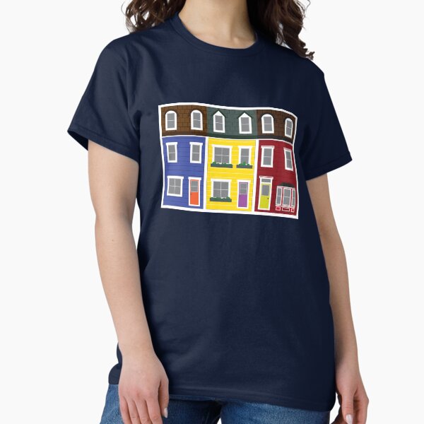 Item preview, Newfoundland Row Houses || Newfoundland and Labrador || Gifts || Souvenirs designed and sold by SaltWaterOre.
