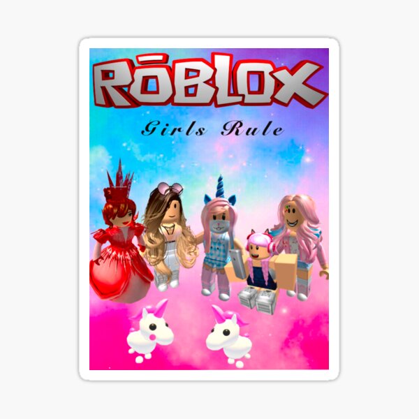 Roblox For Girls Stickers Redbubble - decal girl roblox