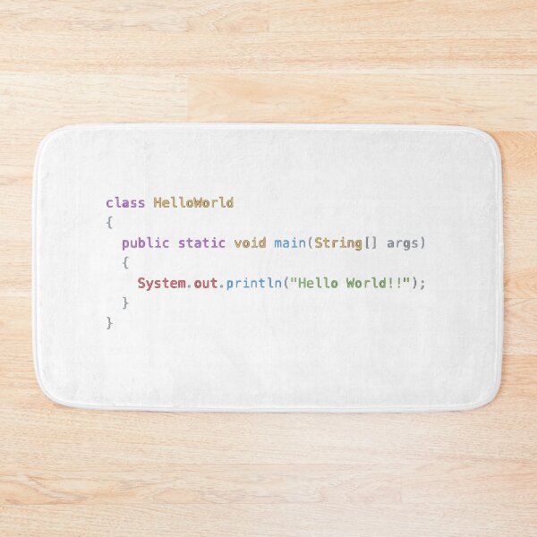 Item preview, Hello World Java designed and sold by BalfrogClothing.