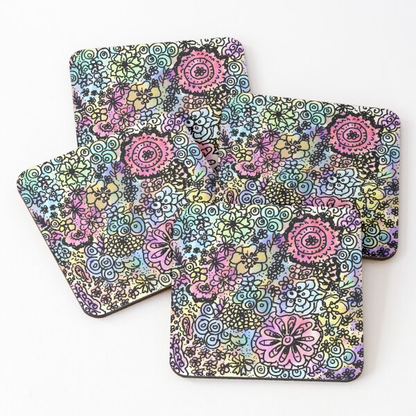 Item preview, Watercolor Flower Doodle designed and sold by KatharineArt.