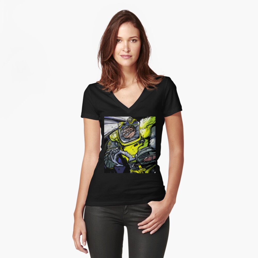 Item preview, Fitted V-Neck T-Shirt designed and sold by CosmosJester.