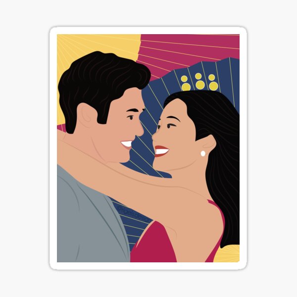 Crazy Rich Asians - Nick Young & Rachel Chu Sticker