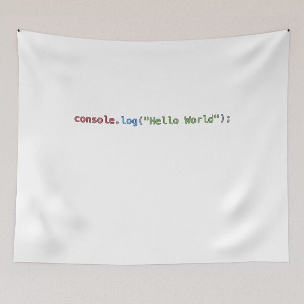 Artikelvorschau, Hallo Welt Javascript entworfen und verkauft von BalfrogClothing.