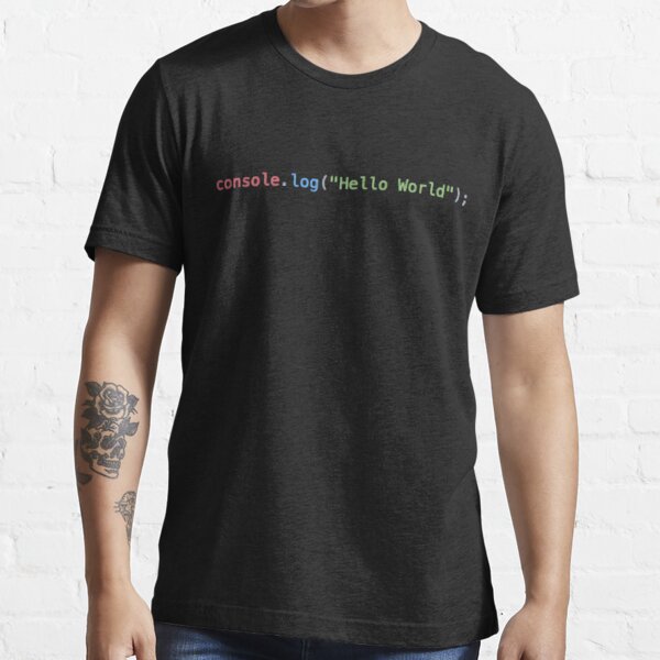 Hello World - JavaScript' Men's T-Shirt