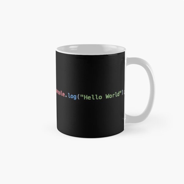 Item preview, Hello World Javascript designed and sold by BalfrogClothing.