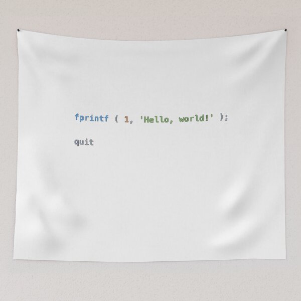 Item preview, Hello World Matlab designed and sold by BalfrogClothing.