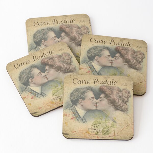 Item preview, Valentine Love Vintage Postcard Carte Postale Floral Shabby Chic Seasons designed and sold by WizardsWorld.