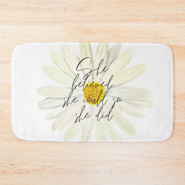 Item preview, She believed she could so she did - Daisy Watercolor designed and sold by KarolinaPaz.