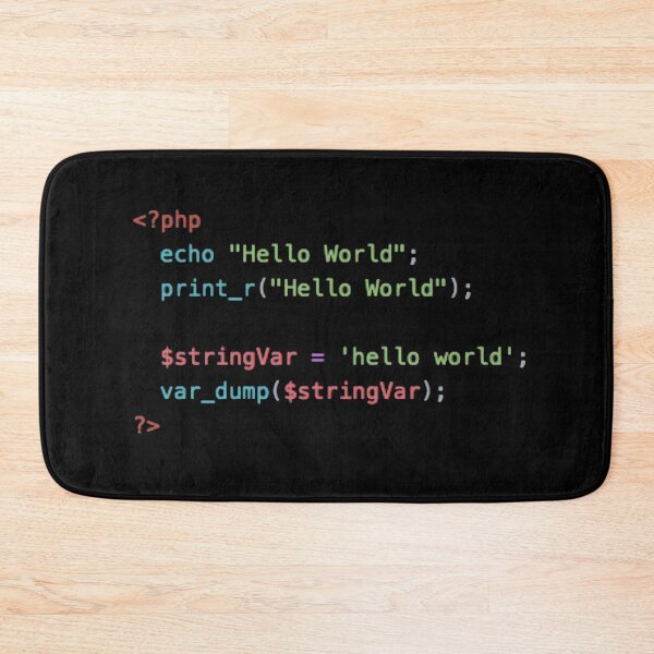 Item preview, Hello World PHP designed and sold by BalfrogClothing.