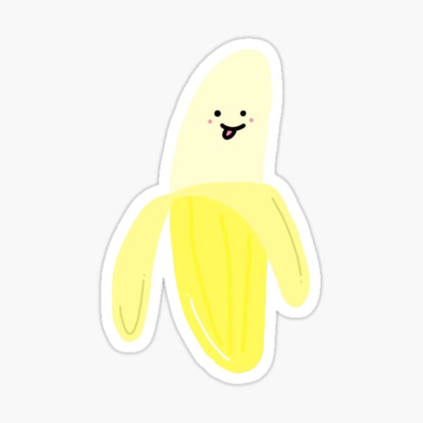 Yellow Banana Stickers Redbubble - bright yellow bannana hat roblox