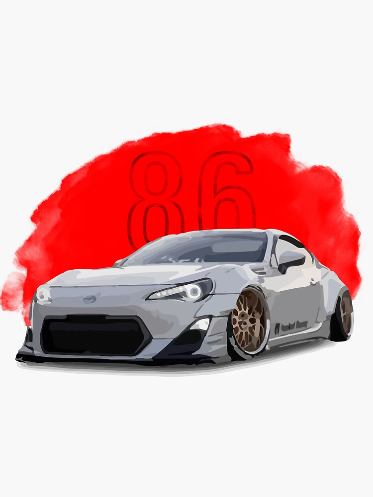 "Toyota gt86" Sticker by CarFan Redbubble