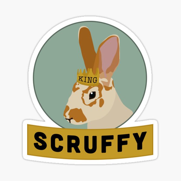 King Scruffy Sticker