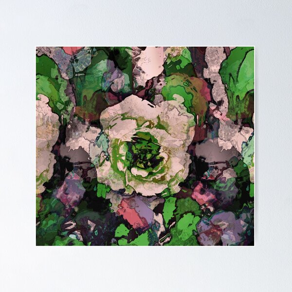 Aperçu de l'œuvre Rose verte blanche créée et vendue par Natalie Holland.