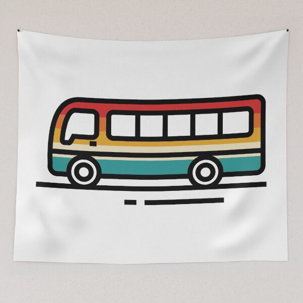Item preview, Retro Minibus designed and sold by AmpersandCuster.