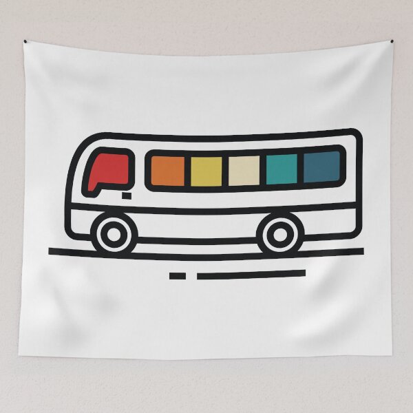 Item preview, Retro Minibus designed and sold by AmpersandCuster.
