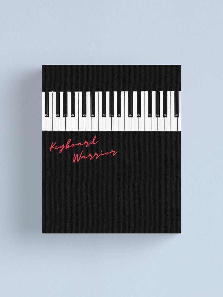 Thumbnail 1 of 3, Canvas Print, Keyboard Warrior Funny designed and sold by DesignsofNote.