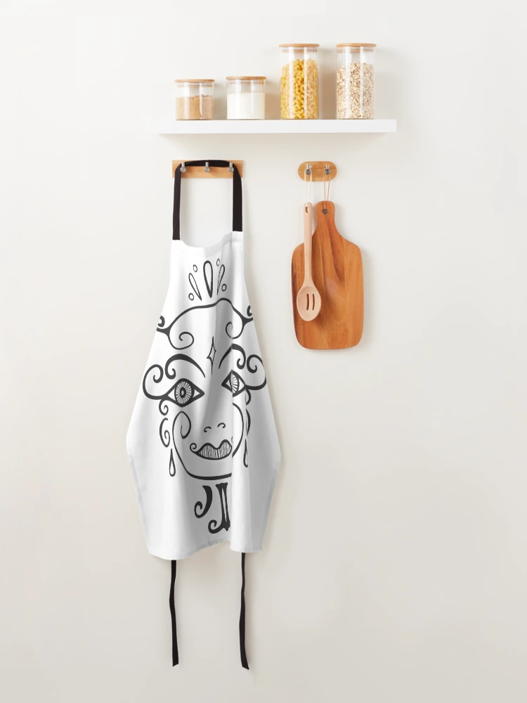 Thumbnail 4 of 6, Apron, Abstract face designed and sold by EngineerGoC.