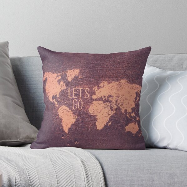 Let's Go Throw Pillow