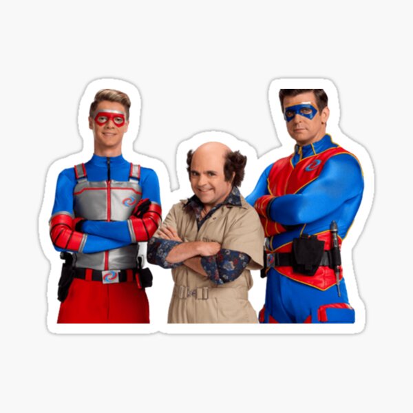 Kid Danger, Captain Man and Schwoz Sticker